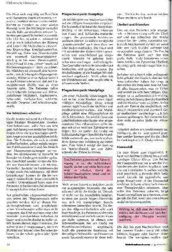 Vorschauseite 2: Pflegeprobleme während der Therapie maligner Erkrankungen
