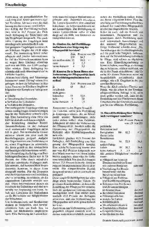 Vorschauseite 4: Innerbetriebliche Fortbildung in der Krankenpflege Versuch einer Bestandsaufnahme in bundesdeutschen Krankenhäusern