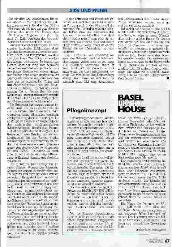 Vorschauseite 2: Sicher heimgeleitet Das Wohnheim für pflegebedürftige AIDS-Kranke