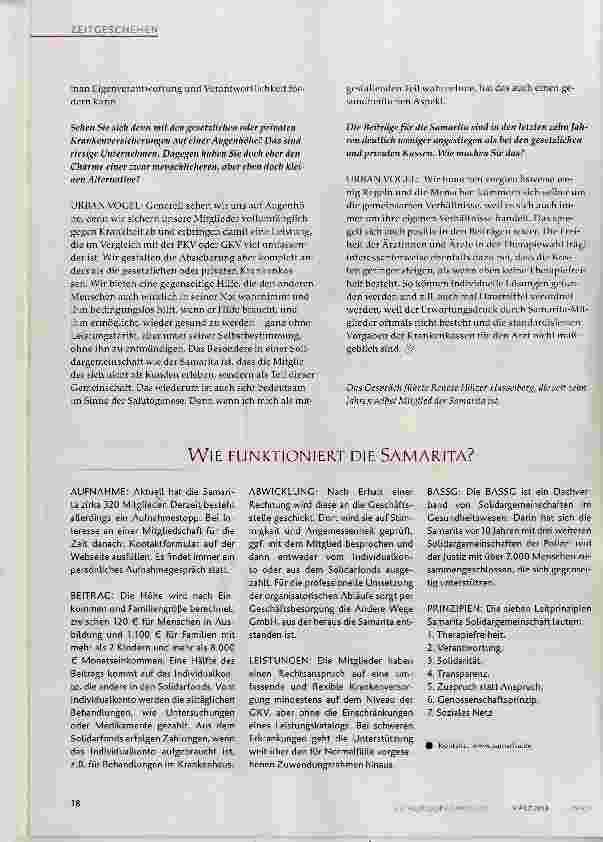 Vorschauseite 5: Gesundheit auf solidarischen Schultern