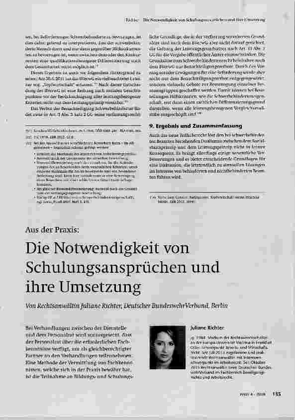 Vorschauseite 1: Die Notwendigkeit von Schulungsansprüchen und ihre Umsetzung