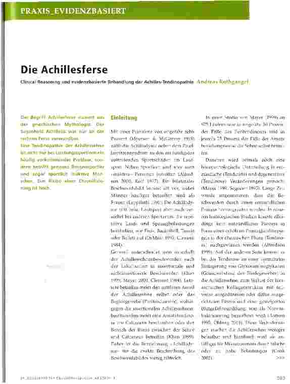 Vorschauseite 1: Die Achillesferse