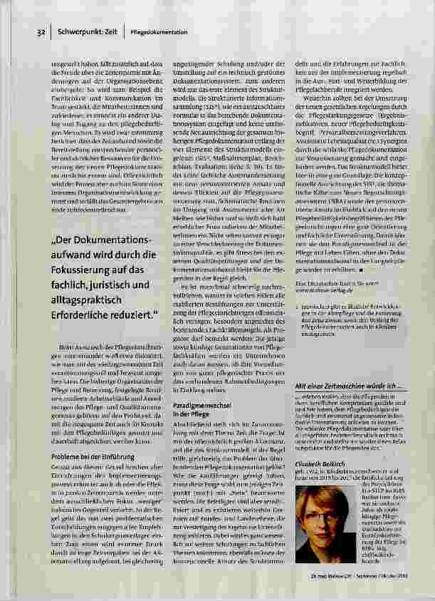 Vorschauseite 4: Entbürokratisierung der Pflegedokumentation