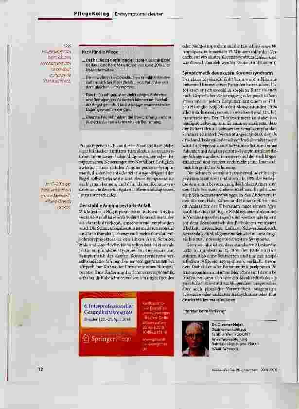 Vorschauseite 3: Das akute Koronarsyndrom