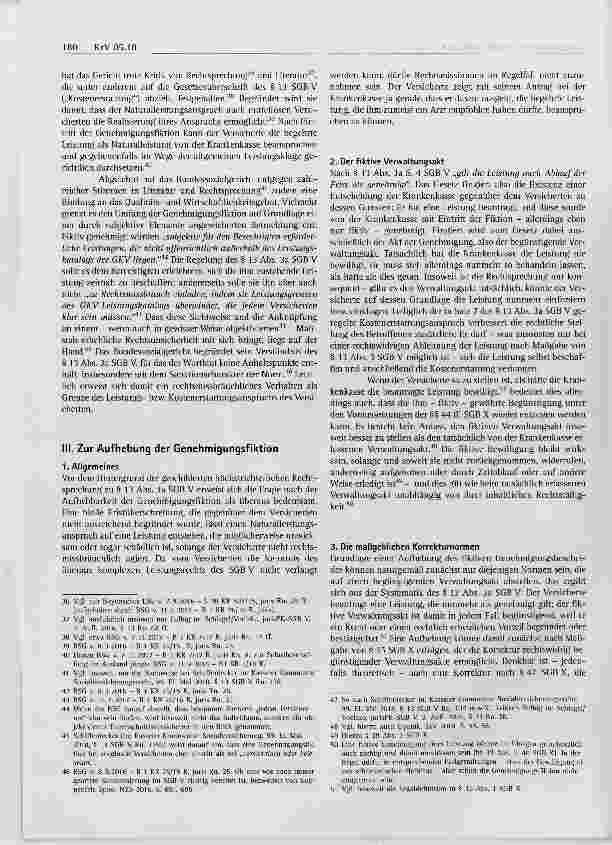 Vorschauseite 4: Die Aufhebung fiktiver Verwaltungsakte im Recht der gesetzlichen Krankenversicherung