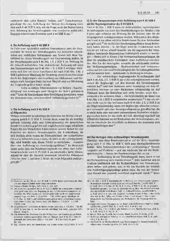 Vorschauseite 5: Die Aufhebung fiktiver Verwaltungsakte im Recht der gesetzlichen Krankenversicherung