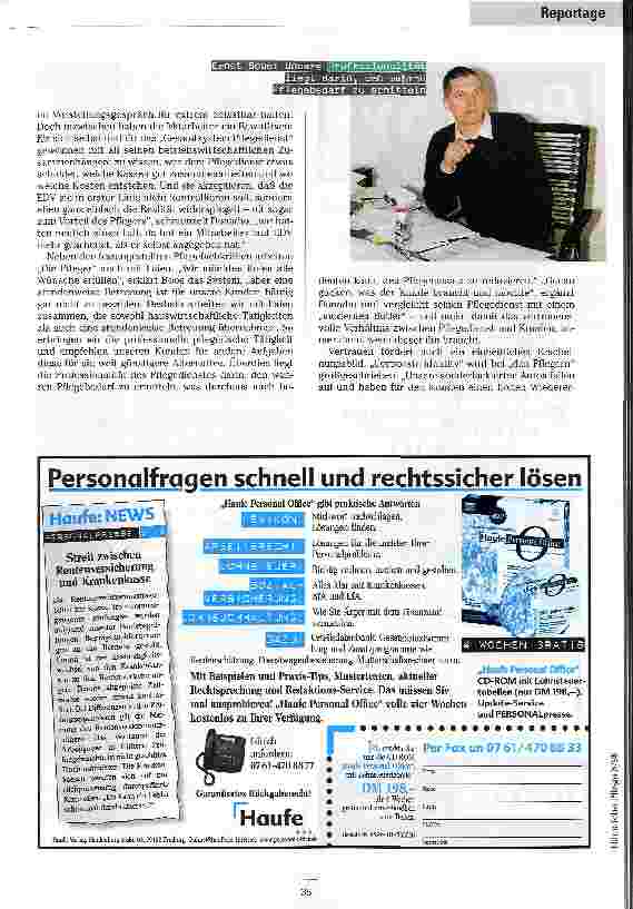 Vorschauseite 3: Der moderne Butler Die Pfleger - ein ambulanter Dienst in Konstanz