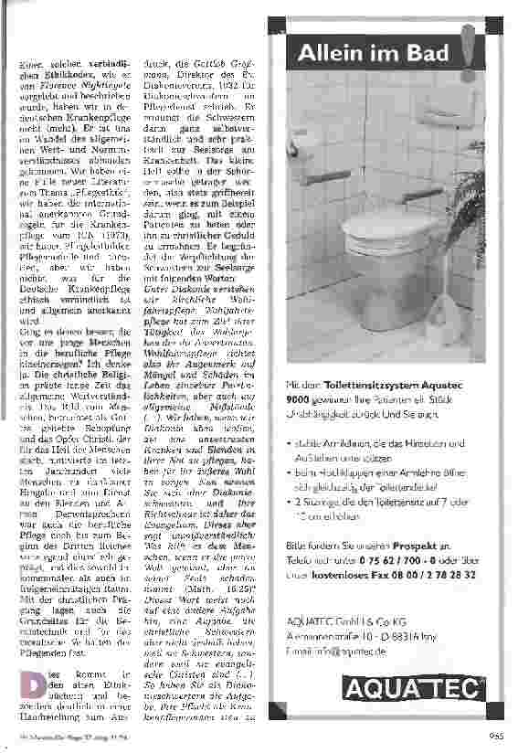 Vorschauseite 4: Ethik in der Krankenpflegeausbildung Blitzlichter aus Pflegetheorie und -praxis (Teil 1)