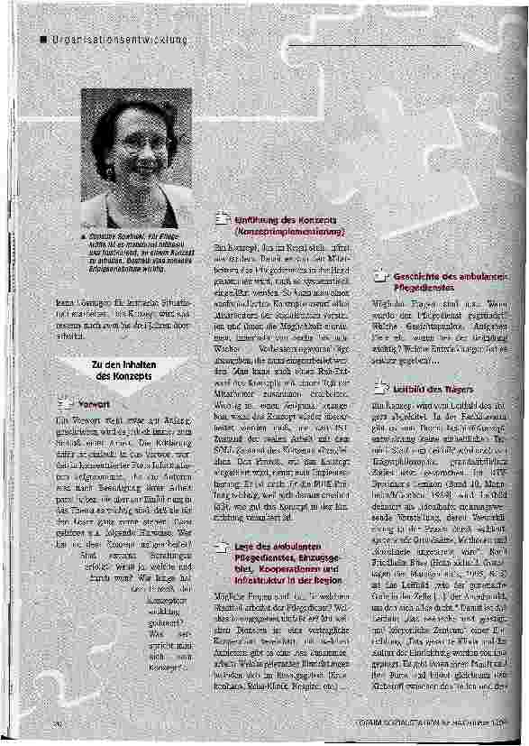 Vorschauseite 3: Das große Puzzle: ein Konzept entsteht Handbuch für den Pflegedienst