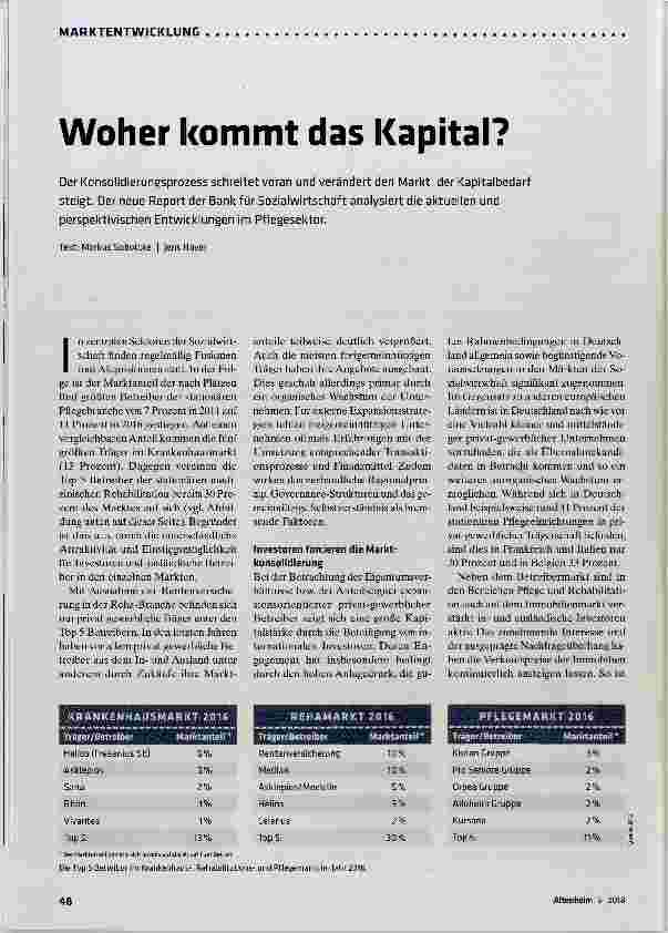 Vorschauseite 1: Woher kommt das Kapital?