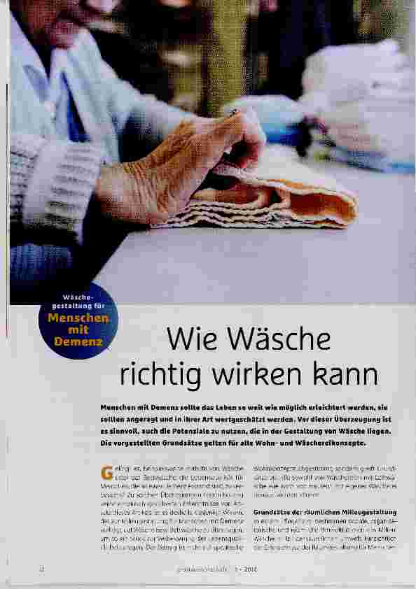 Vorschauseite 1: Wie Wäsche richtig wirken kann