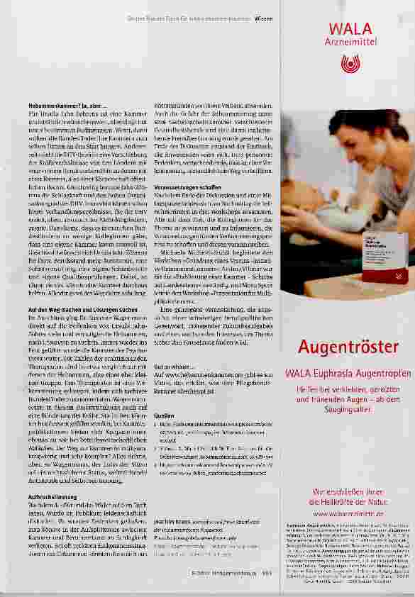 Vorschauseite 3: Hebammenkammer - Selbstverwaltung stärken