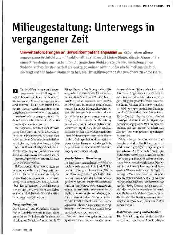 Vorschauseite 1: Milieugestaltung: Unterwegs in vergangener Zeit