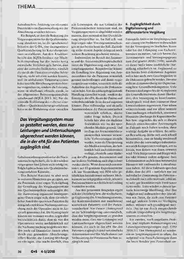 Vorschauseite 5: Ambulante Vergütung aus Patientensicht: Patientensicherheit, Zugang und Kommunikation im Zeitalter der Digitalisierung