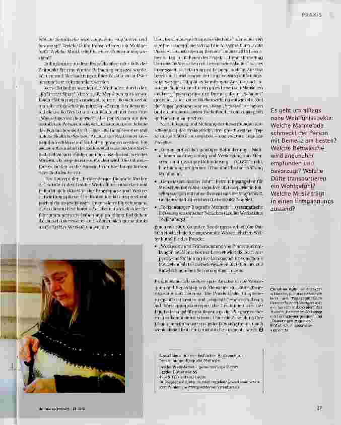 Vorschauseite 2: Praxisnah: Die „Tecklenburger Biografíe Methode