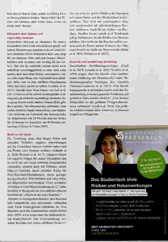 Vorschauseite 3: Prävention demenzieller Erkrankungen