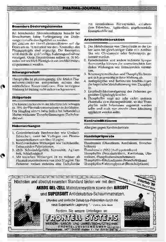 Vorschauseite 2: Pharmakologie Theophyllin