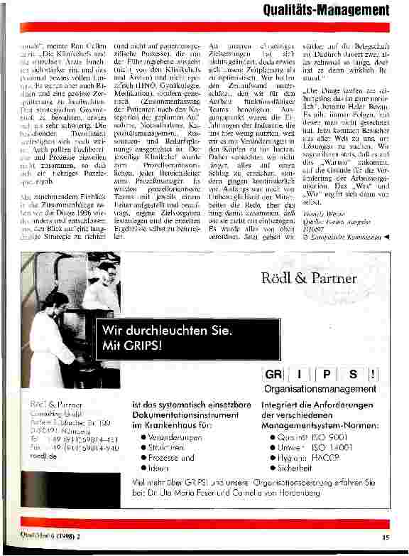 Vorschauseite 3: Tiefgreifender Wandel in einem staatlichen Krankenhaus