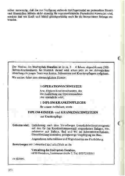 Vorschauseite 5: Humanität im Krankenhaus Bericht über die 8.Österreichische Konferenz für Sozialarbeit