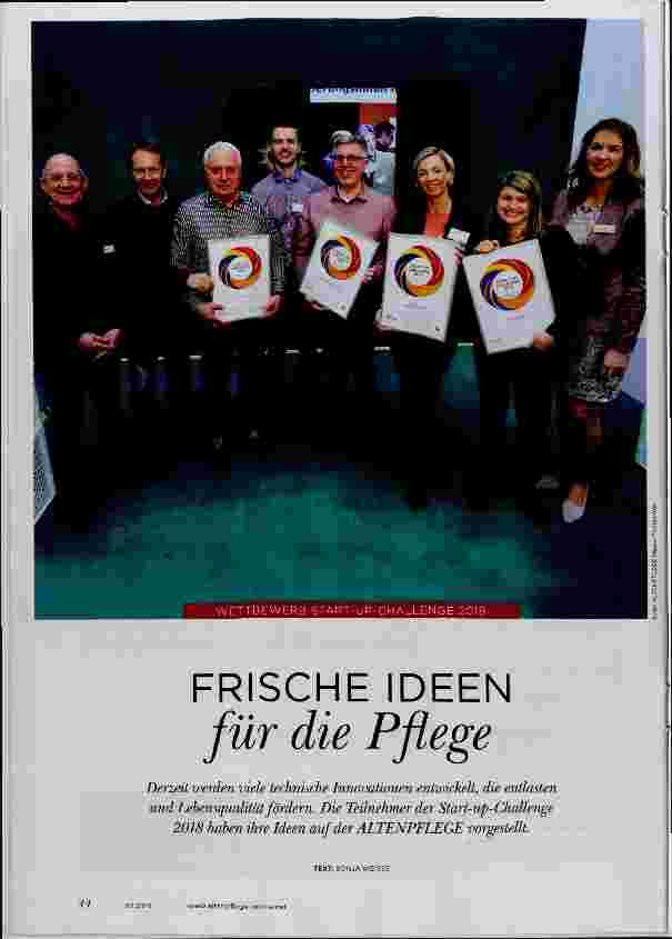 Vorschauseite 1: FRISCHE IDEEN für die Pflege