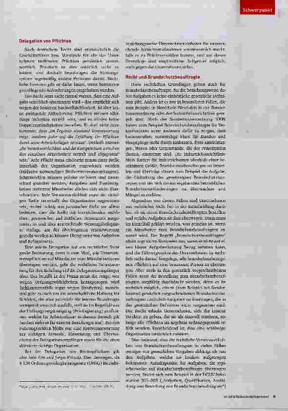 Vorschauseite 2: Verantwortung von Brandschutzbeauftragten