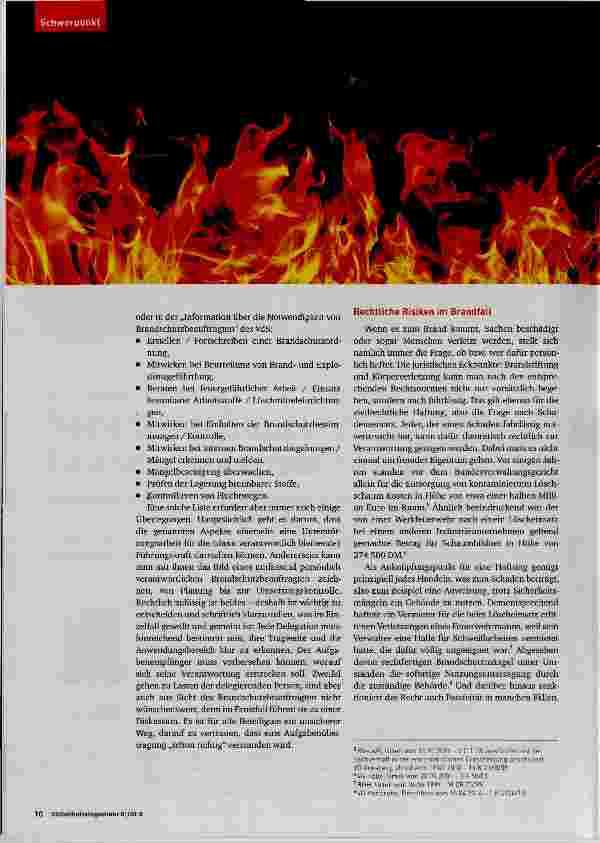 Vorschauseite 3: Verantwortung von Brandschutzbeauftragten