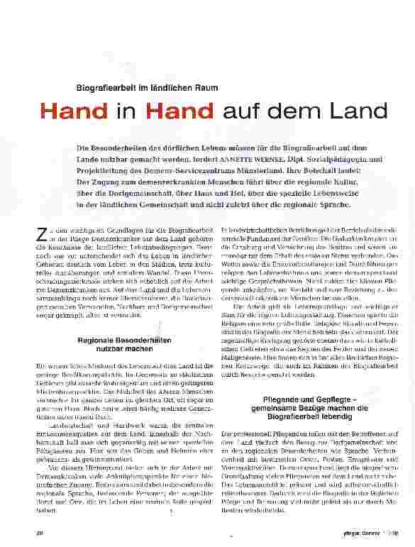 Vorschauseite 1: Hand in Hand auf dem Land