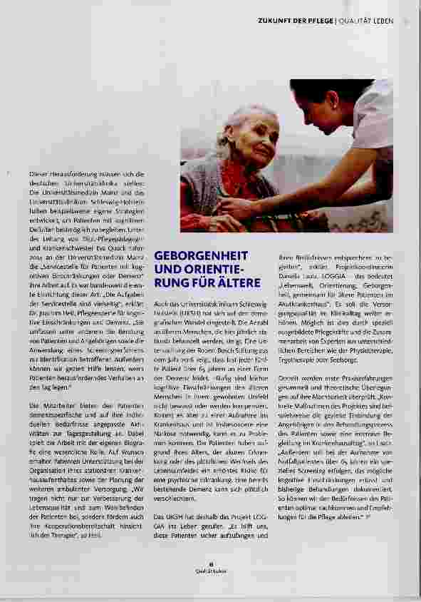 Vorschauseite 2: DEMENZALS HERAUSFORDERUNG