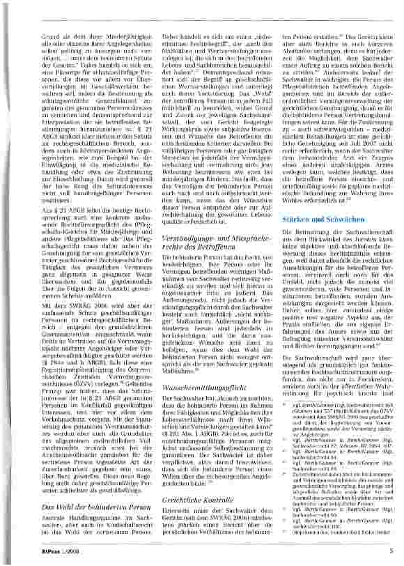 Vorschauseite 3: Das österreichische Sachwalterrecht - eine Erfolgsgeschichte? (Teil 2)