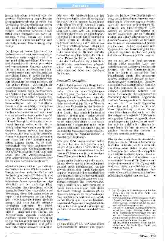 Vorschauseite 4: Das österreichische Sachwalterrecht - eine Erfolgsgeschichte? (Teil 2)