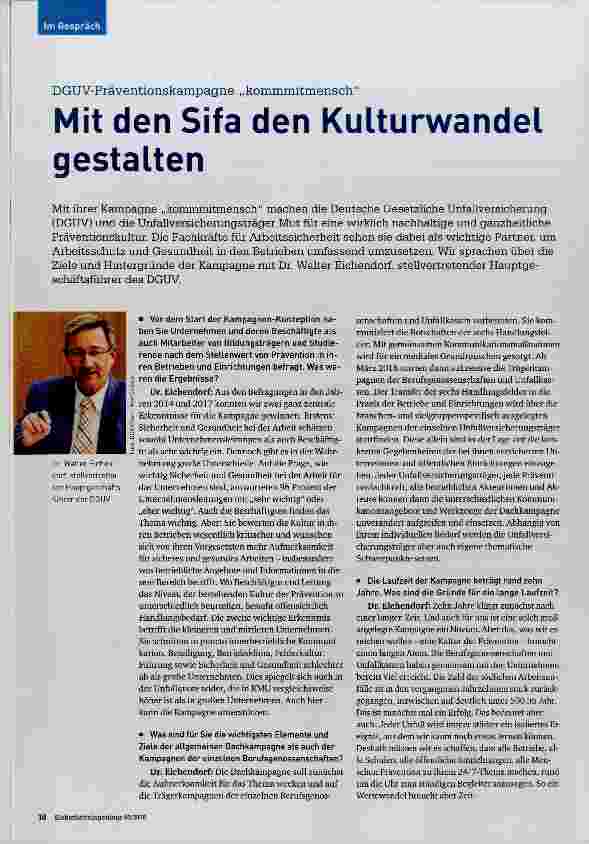 Vorschauseite 1: Mit den Sifa den Kulturwandel gestalten