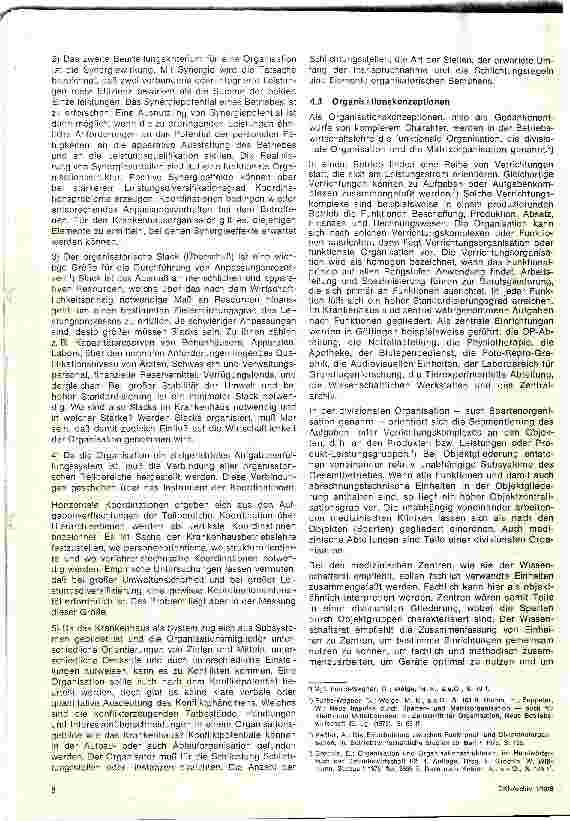 Vorschauseite 6: Organisationskonzepte der Betriebswirtschaftslehre unter Berücksichtigung ihrer Eignung für medizinische Einrichtungen der Universitäten