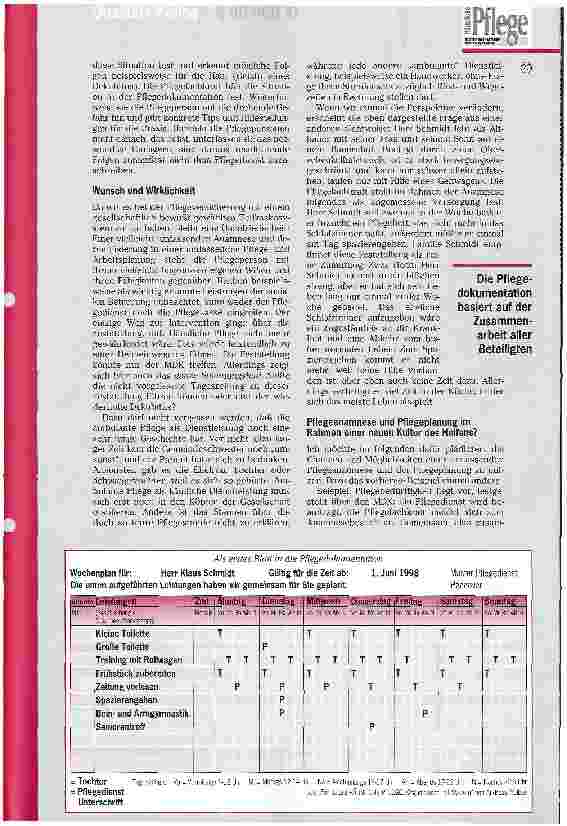 Vorschauseite 3: Die Pflegeplanung: Ein Spannungsfeld?! Teil 6: Pflegeanamnese und Pflegeplanung