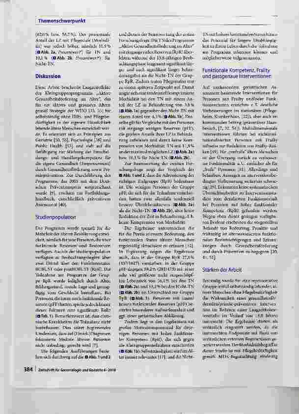 Vorschauseite 6: Wirksamkeit der „Aktiven Gesundheitsförderung im Alter