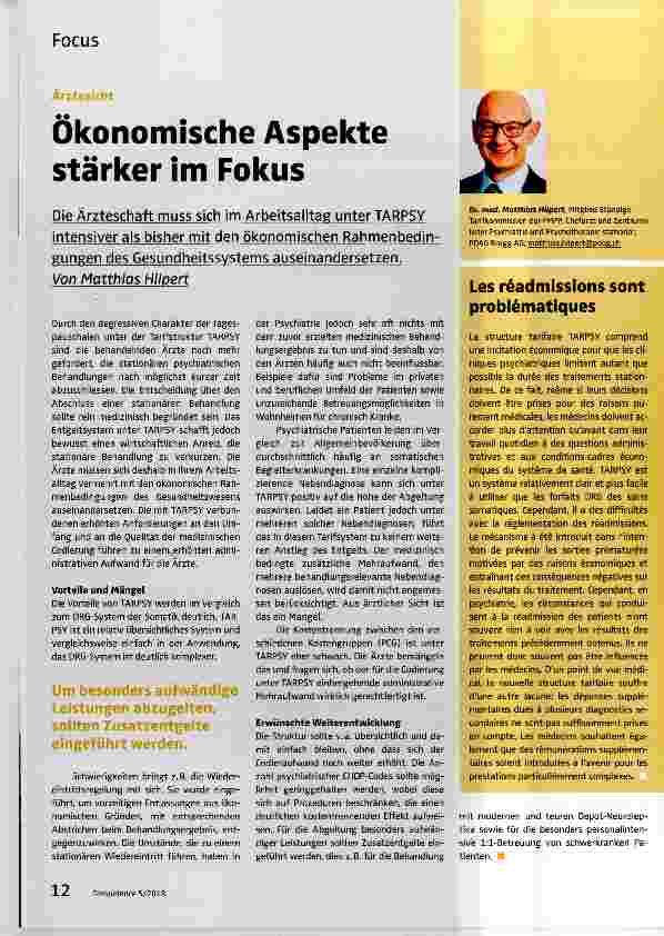 Vorschauseite 1: Ökonomische Aspekte stärker im Fokus