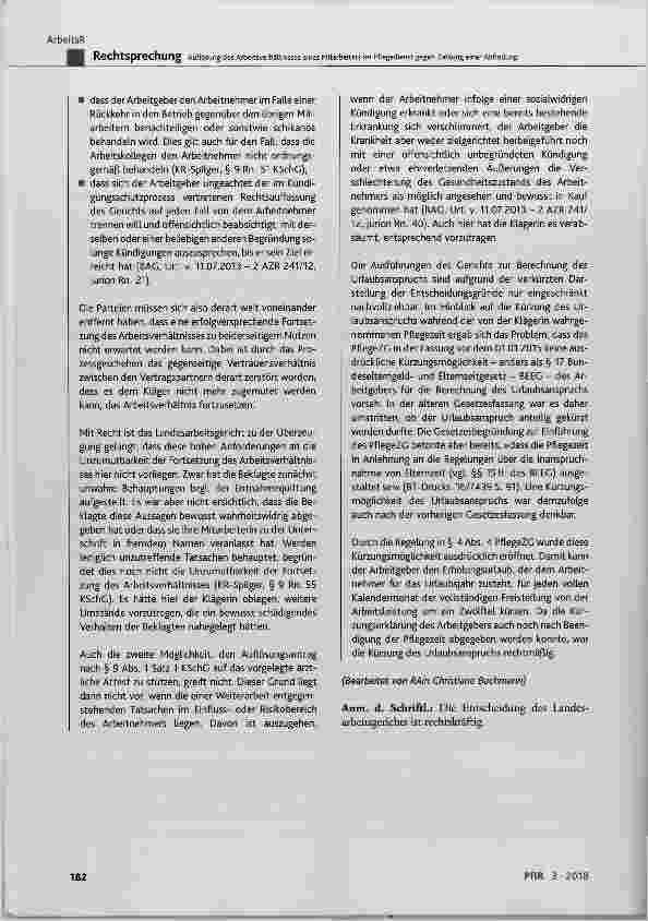 Vorschauseite 6: Auflösung des Arbeitsverhältnisses eines Mitarbeiters im Pflegedienst gegen Zahlung einer Abfindung