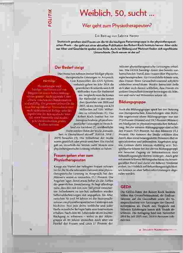Vorschauseite 1: Weiblich, 50, sucht. .