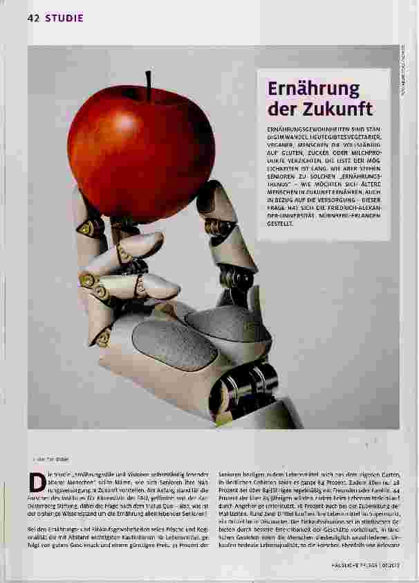 Vorschauseite 1: Ernährung der Zukunft