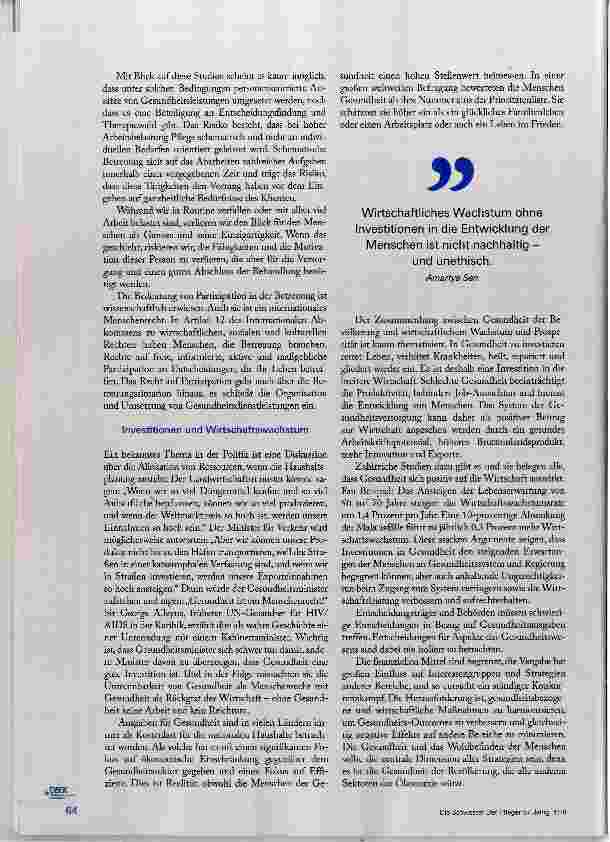 Vorschauseite 5: Gesundheit ist ein Menschenrecht