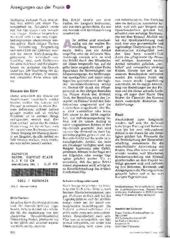 Vorschauseite 2: Das module Lagerhaltungssystem im Operationsbereich Planung, Ablauf und Schnittstellenproblematik