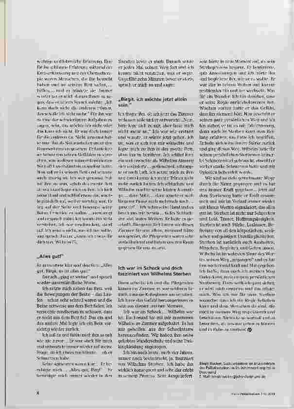 Vorschauseite 3: Wilhelms Sterben: seinen persönlichen Weg gehen, seine Bestimmung finden