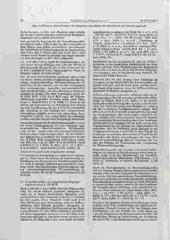 Vorschauseite 3: Zu den Auswirkungen des Gesetzes zum Abbau der Schriftform im Verwaltungsrecht des Bimdes für die Integrationsämter