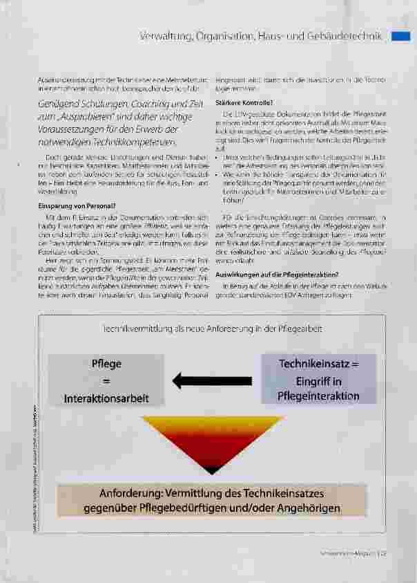 Vorschauseite 2: Digitalisierung der Pflegearbeit durch EDV-gestützte Dokumentation?