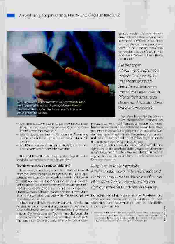 Vorschauseite 3: Digitalisierung der Pflegearbeit durch EDV-gestützte Dokumentation?