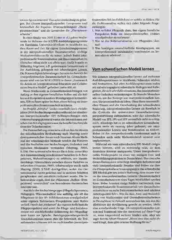 Vorschauseite 6: Operation Team Interprofessionelle Fortbildung