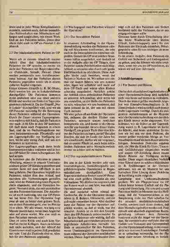 Vorschauseite 3: Priorität I: der Mensch Humanität in der Operationsabteilung