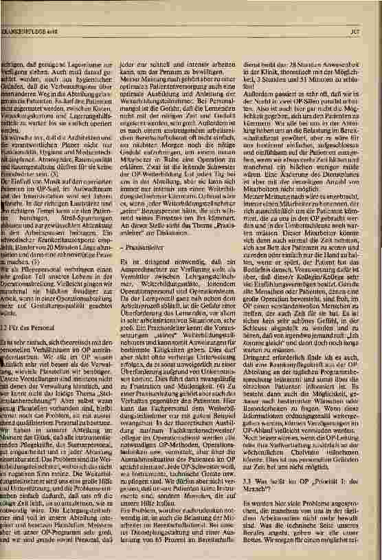 Vorschauseite 4: Priorität I: der Mensch Humanität in der Operationsabteilung