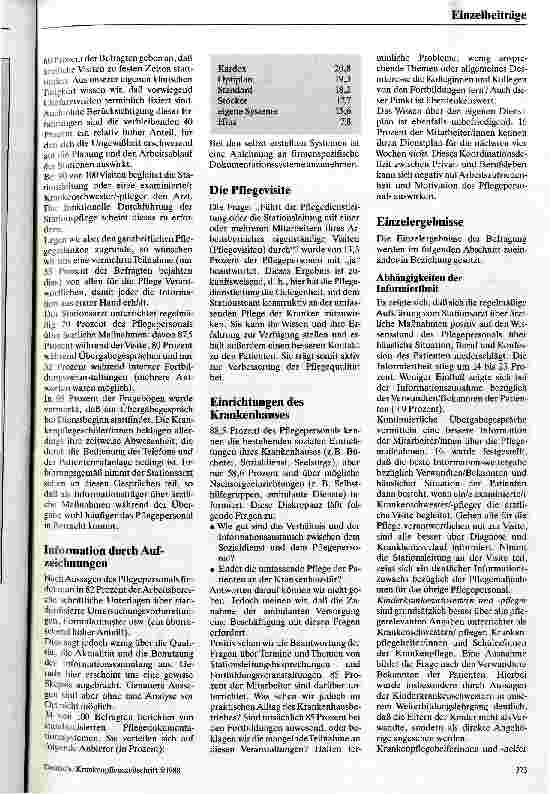 Vorschauseite 3: Sind wir informiert? Ergebnisse einer Umfrage