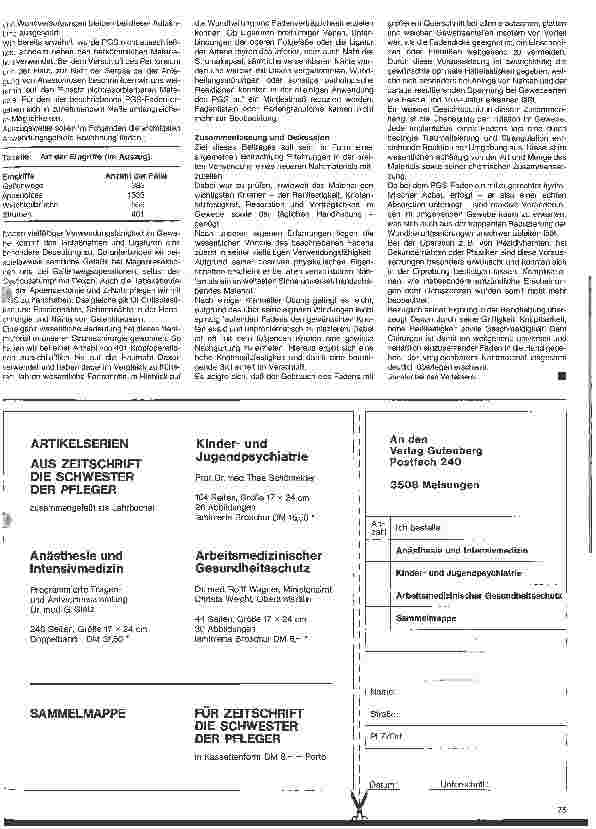 Vorschauseite 2: Fünf Jahre Erfahrungen in der breiten Anwendung eines absorbierbaren Nahtmaterials