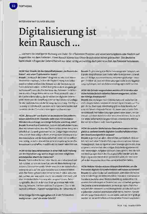 Vorschauseite 1: Digitalisierung ist kein Rausch...